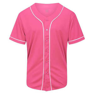 Maillot de baseball à manches courtes respirant 100% polyester personnalisable impression par sublimation vente en gros service OEM - Product Image 1
