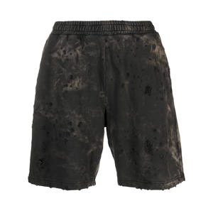 Customized 100% Cotton Acid Wash <b>Shorts</b> for <b>Men</b> <b>Vintage</b> Wash <b>Shorts</b> With Puff Print OEM Service Available - Product Image 1