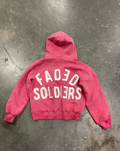 Coton graphique hommes sérigraphie en détresse poids lourd lavage à l'acide fabricants surdimensionné sweat à capuche personnalisé en gros vêtements d'hiver - Product Image 2