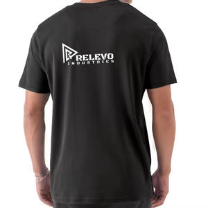 New Men's Premium <b>Black</b> T-<b>Shirt</b> Soft Cotton Blend with Round Neck Minimalist Design for Casual Wear Bulk Wholesale & OEM - Product Image 2