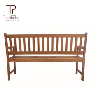 Banc en bois massif moderne pour usage extérieur dans les parcs, les centres commerciaux, les hôtels, les villas - Thinh Phu Furniture - OEM - Product Image 3