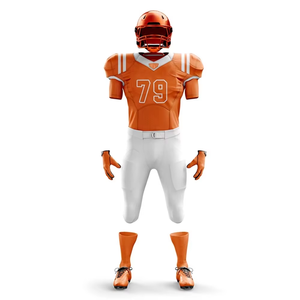 2025 Polyester fait ensemble de Football Design uni fabriqué au Pakistan complet sublimé meilleure vente uniforme maillot de Football américain - Product Image 6