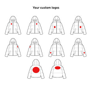 Blouson universitaire léger pour homme 100 % polyester tissé coupe-vent respirant avec col montant et logo enduit sur le devant - Product Image 4