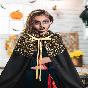 Cape de sorcière d'Halloween pour enfants Cape Cosplay Costume pour <span class=keywords><strong>danse</strong></span> de scène pour fête et performances - Product Image 6
