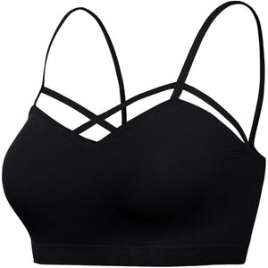 Sujetador deportivo de Yoga transpirable de secado rápido ligero de talla grande para mujer con logotipo frontal para entrenamiento de gimnasio - Product Image 5