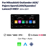 MEKEDE Unit kepala bermain mobil navigasi GPS Android, untuk Mitsubishi Outlander ASX Pajero Sport L200 Xpander Lancer I-MIEV 2014-2017