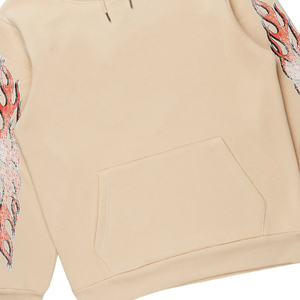 Survêtement évasé pour homme avec logo personnalisé, vente chaude / Survêtements évasés imprimés en relief avec logo personnalisé pour le streetwear - Product Image 4