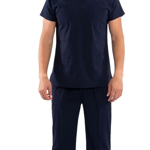 Hot Selling men's Custom Logo Print Nursing Scrubs <b>Set</b> Anti-Wrinkle Wholesale Hospital Scrub Suit <b>Doctors</b> nurse uniforms 2026 - Product Image 6