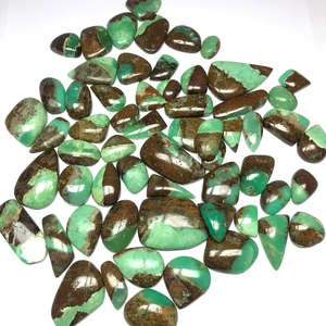 คริสโซเพรสหินคริโซเพรสธรรมชาติอัญมณีทรงหลังเบี้ยสีเขียวฟรีขนาดอัญมณีหลวมขัดสำหรับทำเครื่องประดับ - Product Image 3