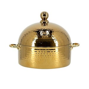 Gorgeous Look High Standard Quality Metal High Grade Gold Plated Unique Texture Designer Cazuela Utensilios de cocina Suministros de utensilios de cocina - Product Image 1