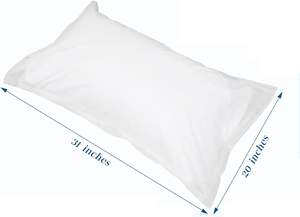 Fundas de almohada desechables Sábanas De Almohada portátiles Tamaño estándar para viajes Hoteles Hospital médico - Product Image 2