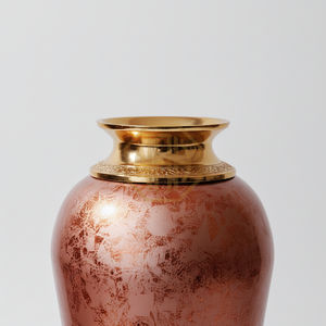 Hot Selling Luxury <b>Copper</b> Antique Enamel Print Iron Flower <b>Vase</b> Modern Design Home Wedding Decoration Direct Factory Floor <b>Vase</b> - Product Image 6