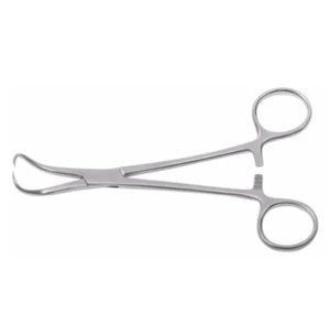 Instrumento quirúrgico manual de acero inoxidable de 12cm, fórceps de toalla Backhaus con mango de bloqueo puntiagudo Curvo - Product Image 6