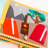 Livre en feutre personnalisé pour les voyages en avion, les vacances, avec des jouets éducatifs Montessori pour enfants, couleur et taille personnalisées, 1 à 6 ans