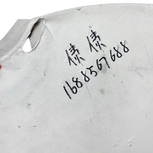 T-shirt pour homme en détresse 300 Gsm personnalisé de qualité supérieure T-shirt imprimé 100% coton avec logo avant - Product Image 4