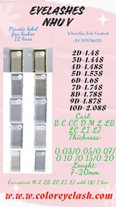 Marque privée Extensions de cils préfabriquées 5D 12 lignes thermocollées 0.07 CD LM Curl Ventilateurs préfabriqués foncés pour la beauté - Product Image 6