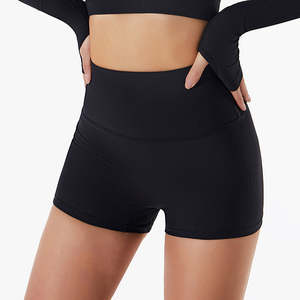 Summer Women's Gym Workout Fitness <b>Pants</b> Customized Logo <b>Yoga</b> Exercise Shorts Skinn Style - Product Image 2