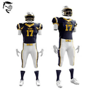 Uniformes de fútbol americano para adultos Unisex personalizados de alta calidad ropa de equipo transpirable de sublimación completa con tallas grandes y mangas cortas - Product Image 5