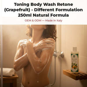 Gel de Ducha Tonificante de Pomelo Retone 500ml, Fórmula Natural con Aroma a Leche, Italia, RedMoringa, OEM, Marca Privada - Product Image 2