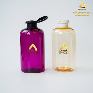 Bouteille PET transparente de 400ml avec couleur personnalisée Emballage OEM du Vietnam pour shampooing, lotion, gel douche - Product Image 4