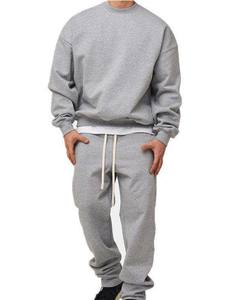 Ensemble survêtement unisexe personnalisé, pantalon de survêtement et sweat-shirt, survêtement d'hiver uni pour homme, coupe-vent, survêtement ample d'hiver pour homme - Product Image 4