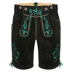 ชุดบาวาเรียนผู้ชายแบบปรับแต่งได้ กางเกงเลเดอร์โฮเซินหนังวัวกลับแบบใหม่ พร้อมลายปักเยอรมันแบบเรียบง่าย - Product Image 6