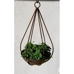 Nouveau Design Ensemble De 2 Pot De Jardinière Plaqué Or Pot De Jardinière De Style Suspendu À Prix Abordable Pour La Maison Hôtel Mur Usage Décoratif - Product Image 6