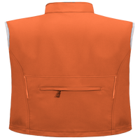 Veste sans manches décontractée à col montant, fermeture éclair, coupe ajustée, en softshell uni