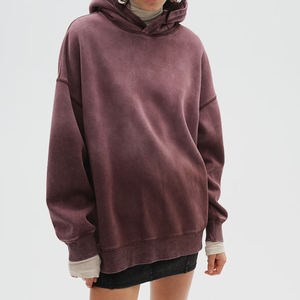 Sudaderas con Capucha Extra Grandes y Elegantes para Mujer, Talla Grande, Invierno, Personalizables en la Parte Delantera, Forro Polar, Color Sólido - Product Image 6