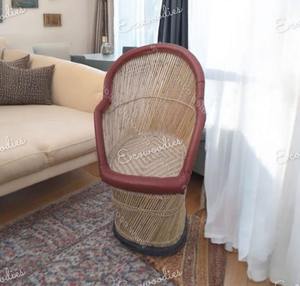 Dernier modèle de tabourets en bambou et rotin au design rond Ensemble de chaises de jardin en canne de bambou/bambou fini antique pour salon restaurant - Product Image 3