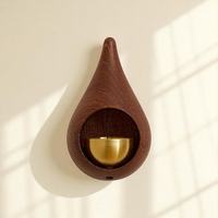 Premium Design Holz-Dekorative Kabellose Türklingel mit Aufhängefunktion Moderne Wandmontage für Heim-Dekoration Indien