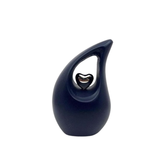 Urna Funeraria en Forma de Corazón Pequeño para Cenizas Humanas, Nuevo Diseño, Urna de Cremación Metálica, Recuerdo - Product Image 1