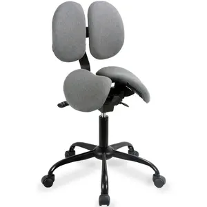 Taburete de sillín de metal ergonómico moderno para una postura óptima para la Oficina, la escuela, el apartamento o el hospital, muebles comerciales - Product Image 2