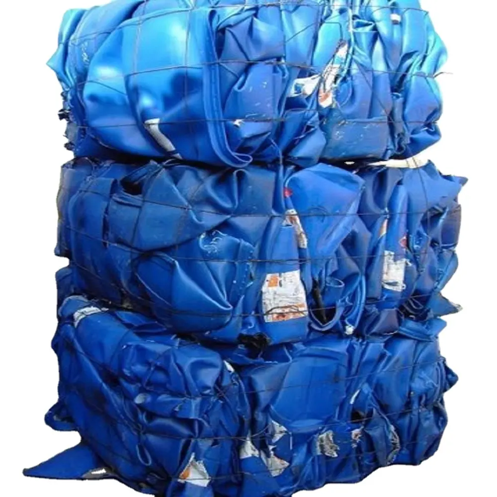 HDPE Regrind HDPE ящики, переработанные пластиковые отходы, синие барабаны, отходы/переработанные качественные, HDPE Синие барабанные пластиковые обрезки