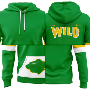 Sweat à capuche de hockey sur glace unisexe 100% polyester respirant Options de marque personnalisées pour les athlètes et vêtements décontractés en gros - Product Image 4