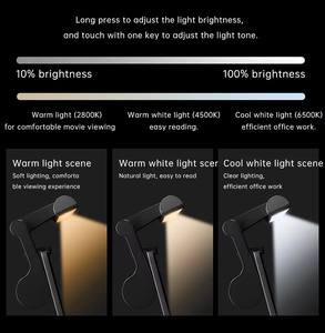 Barre lumineuse pour écran de bureau, protection des yeux, CRI≥90, gain de place, 3 températures de couleur, avec contrôle tactile pour ordinateur portable - Product Image 3