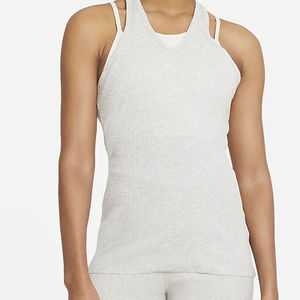 เสื้อกล้ามผู้หญิงแบบไร้รอยต่อเสื้อครอปแขนกุดผ้าถักแบบลำลอง - Product Image 4