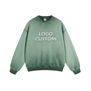 Sudaderas de Invierno para Hombre, Cuello Redondo, Corte Regular, 100% Algodón, con Logotipo Bordado Personalizado OEM - Product Image 2