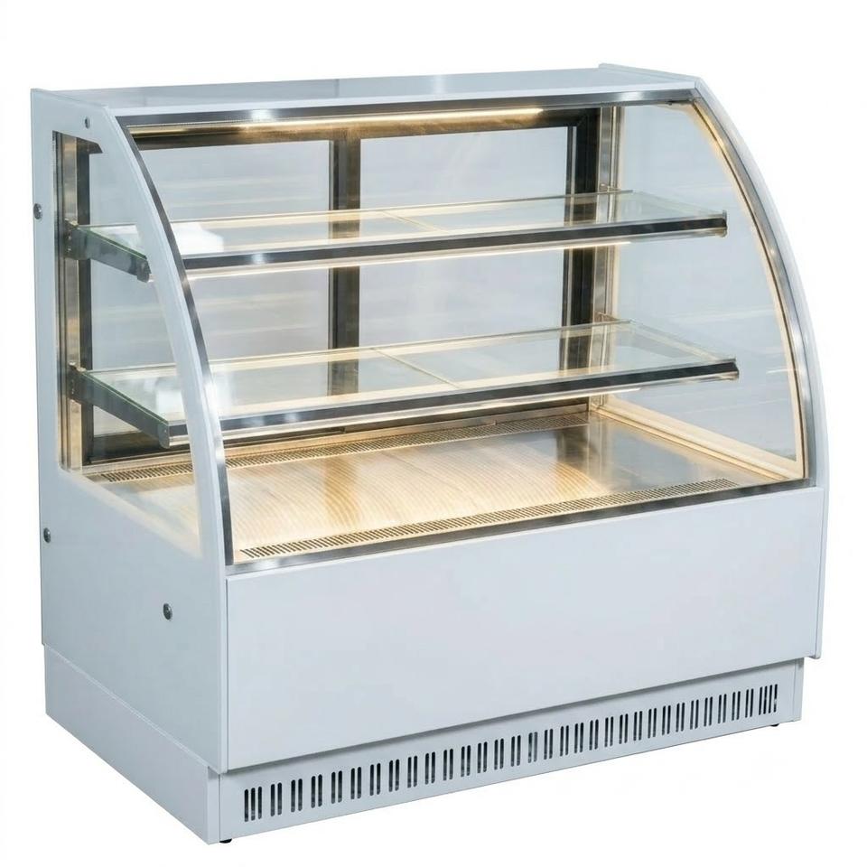 Commercial Glass Pastry Display Case Cake Display Box Refrigerated Cake ...