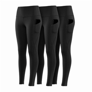 Leggings de compression pour femmes, taille haute, élastique, coupe ajustée, écologiques, légers, respirants, longueur intégrale, uni, taille plus - Product Image 6