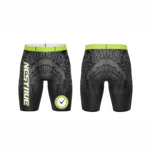 กางเกงขาสั้นรัดรูปเอวกลางสำหรับผู้ชายกางเกงวิ่งออกกำลังกายเล่นกีฬาพิมพ์ลายได้ตามต้องการฤดูร้อน - Product Image 1