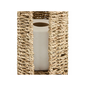 100% naturel tissé à la main Boho Seagrass porte-papier hygiénique autoportant Vietnam importation boîtes de rangement et bacs - Product Image 3