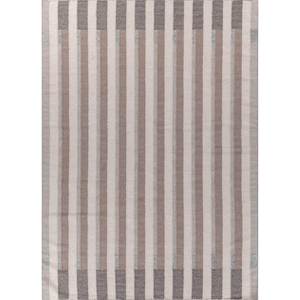 พรมขนสัตว์ทอมือลายเพชรแบบแบนสีงาช้าง ลายทาง รูปทรงสี่เหลี่ยมผืนผ้า สำหรับห้องโถง ห้องนั่งเล่น ห้องนอน-ADWL-13138 - Product Image 1