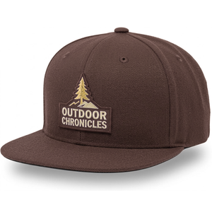Casquette de baseball en toile à 6 panneaux à visière plate, avec logo brodé personnalisé, fabriquée au Vietnam, vert forêt, pour le cyclisme, la pêche et le sport - Product Image 5