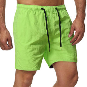 2024 secado rápido tamaño grande poliéster Oem logotipo personalizado deportes playa pantalones cortos en Stock verano sudor gimnasio pantalones para correr pantalones cortos para hombres - Product Image 5