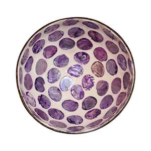 Tazón de Cáscara de Coco Hecho a Mano con Incrustaciones de Nácar, Tazón de Coco Natural Ecológico para Decoración del Hogar - Product Image 5