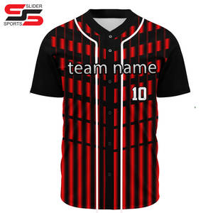 Vente en gros de maillots d'uniformes d'équipe de baseball softball à manches courtes personnalisés - Product Image 1