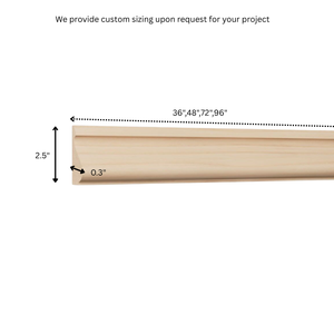 Moulures en bois massif abordables pour armoires de cuisine, plinthes, moulures en bois massif, plinthes économiques, finition intérieure - Product Image 2