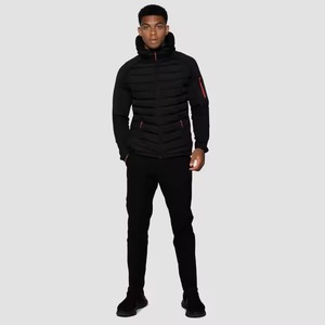 Custom Men's Long Winter Coat Reflective Branding Adjustable Cuffs Fur-Blackout 100 Grams Heat-<b>Sealed</b> Quilting Padded Puffer - Product Image 5