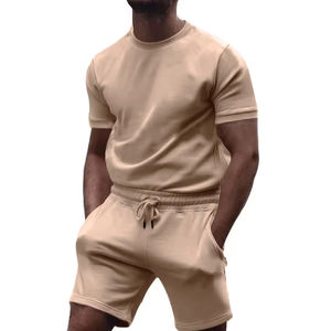 Chándal deportivo de verano de manga corta para hombre, conjuntos cortos, camiseta, pantalones cortos, conjuntos gemelos con estampado personalizado para hombre - Product Image 2